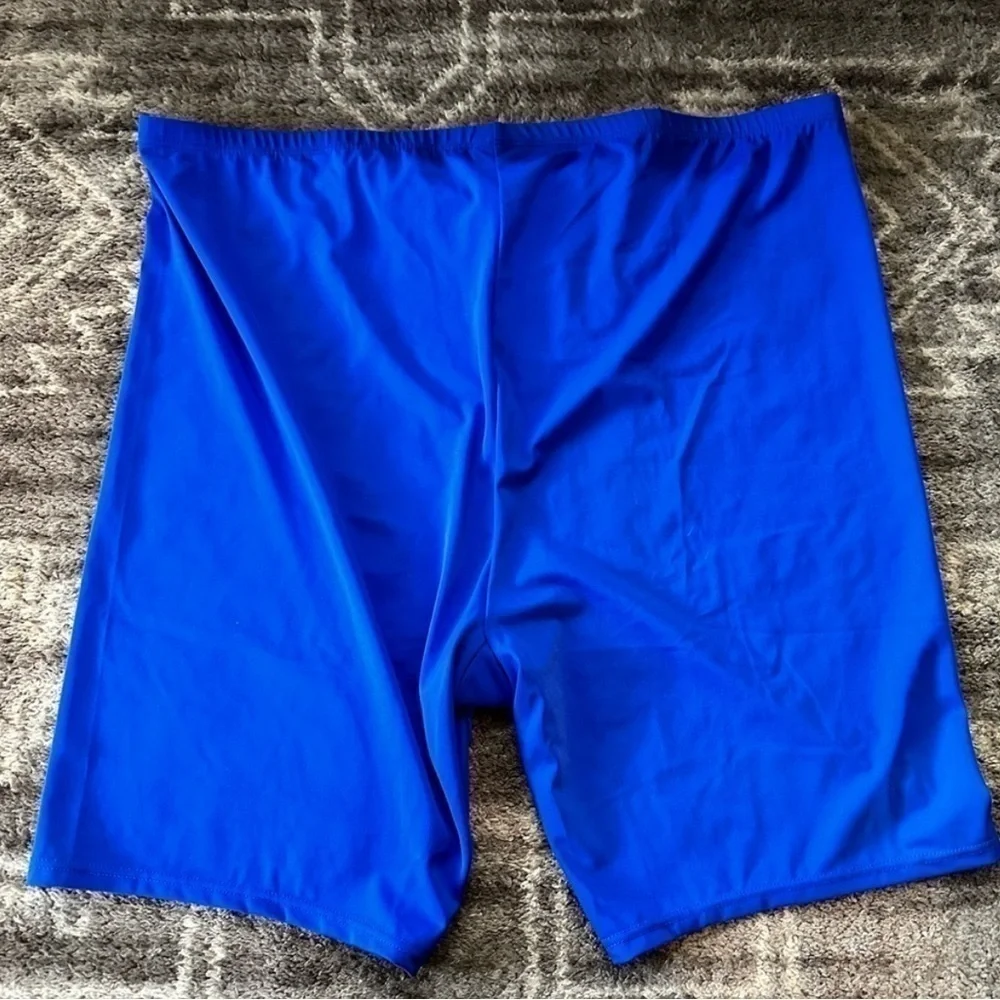 Swimsuits For All Chlorine Resistant Bike Shorts 8” Blue - Picture 3 of 6